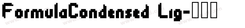 FormulaCondensed Lig字体转换